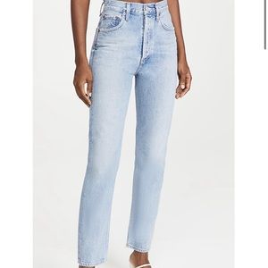 AGOLDE 90's Pinch Waist High Rise Straight Jeans